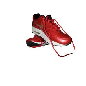 Nike Air Max Women's Sneakers Red Gold Sequins Size 7.5